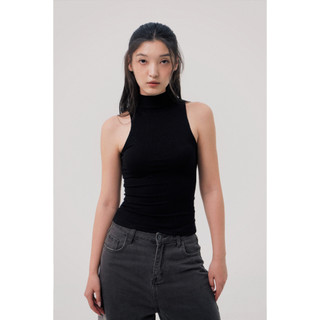 THEKIM Áo ba lỗ trơn thun tăm cổ cao dáng dài sơ vin được , áo thun 3 lỗ cổ cao A155