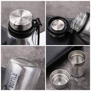 Bình nước thủy tinh Nhật Bản TAKASHI 750,1000,1200,1500,2000ml có lõi lọc bã trà, tặng kèm túi vải