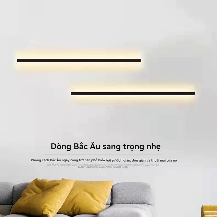 Đèn tường tối giản, đèn ngủ, đèn ngủ dạng thanh, đèn tường tuyến tính cho phòng ngủ chính,đèn ngủ cảm ứng, đèn gắn tường