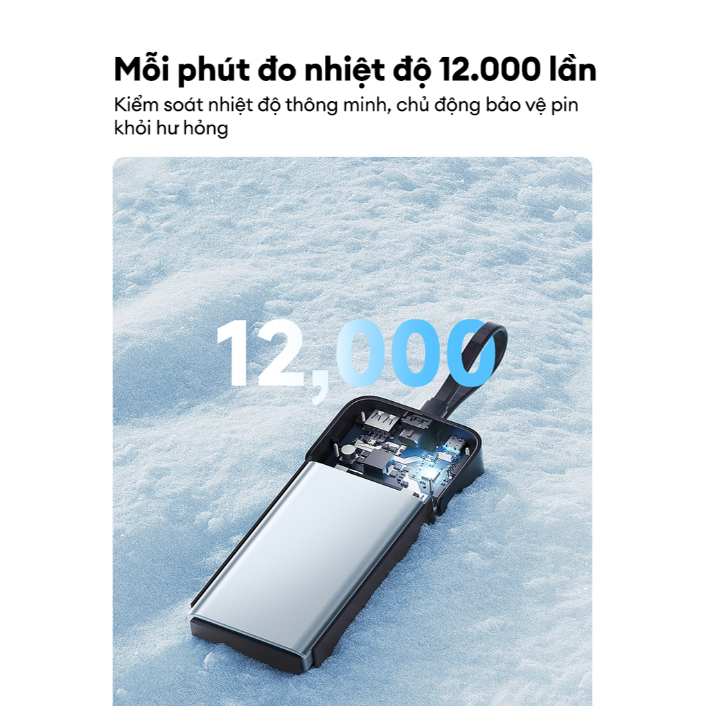 CUKTECH CP24 Sạc Di Động Kèm Cáp | Dung lượng 20.000mAh | Công Suất Max 40W | Bảo Hành 18 Tháng LPB200NL/LPB200N | BigBuy360 - bigbuy360.vn