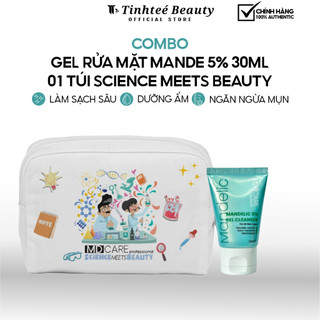 COMBO GEL RỬA MẶT MANDE 5% 30ML  01 TÚI SCIENCE MEETS BEAUTY