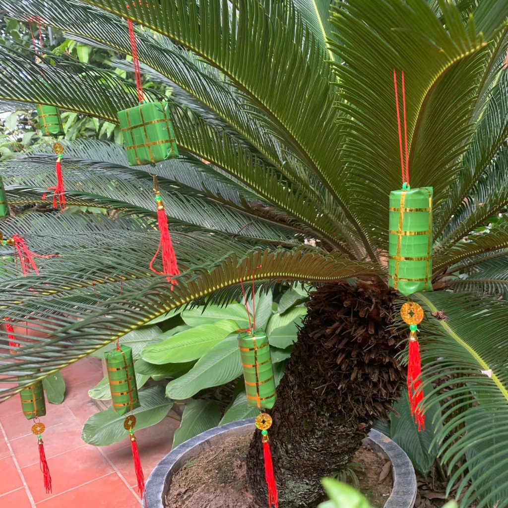 Set 5 Đồ Decor Bánh Trưng Bánh Tét Đón Tết - Ngày Xuân.