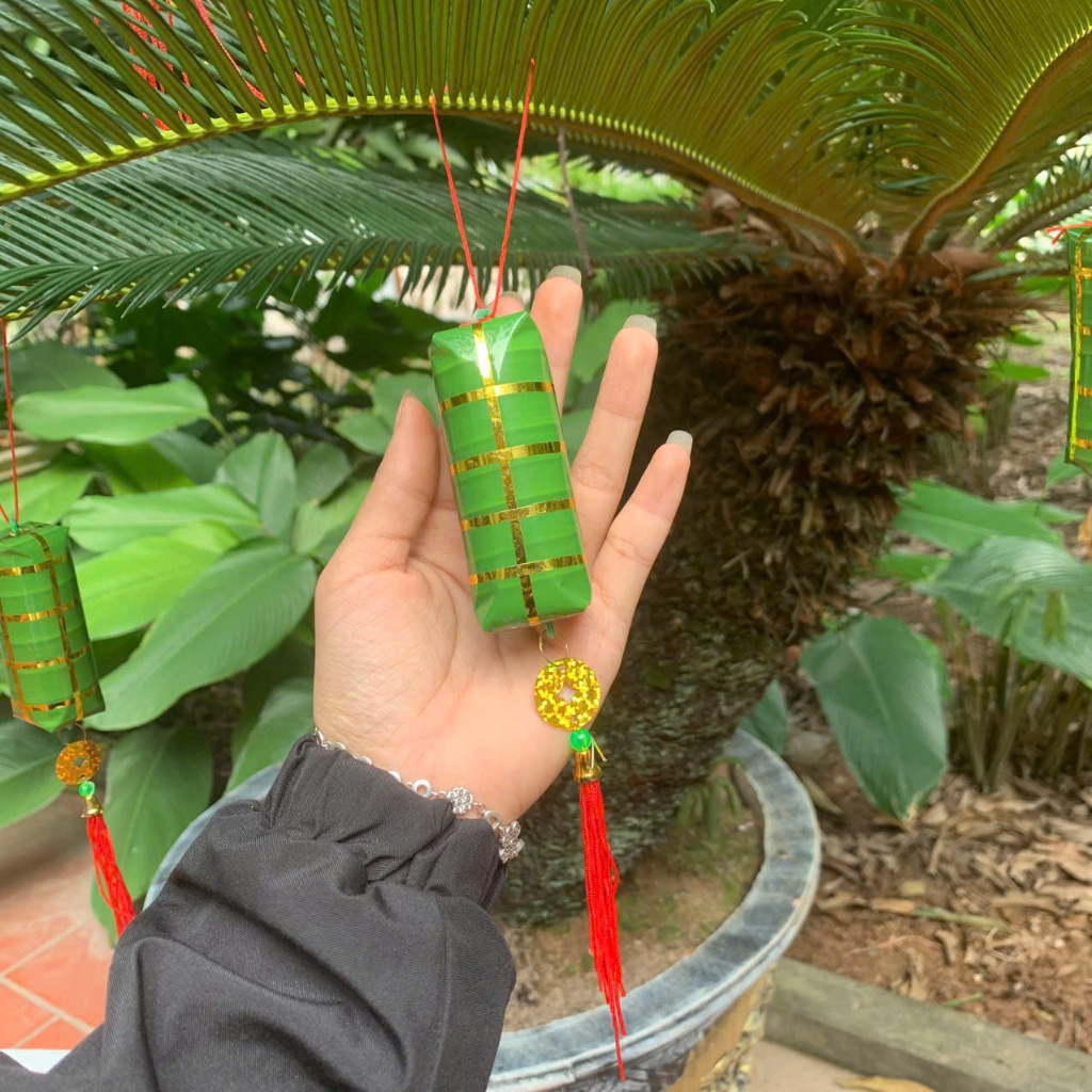 Set 5 Đồ Decor Bánh Trưng Bánh Tét Đón Tết - Ngày Xuân.