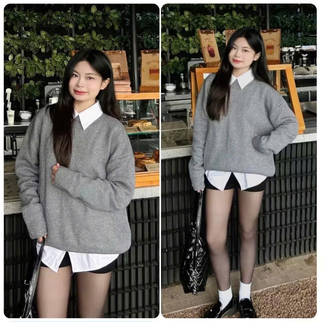 Áo Len Nam Unisex Chất Liệu Len Dệt Siêu Mềm Mại Nhiều Màu Halley N39