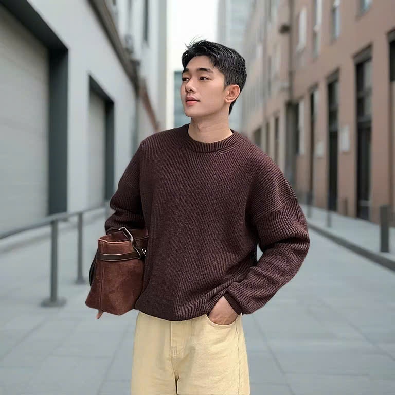 Áo Len Nam Unisex Chất Liệu Len Dệt Siêu Mềm Mại Nhiều Màu Halley N39