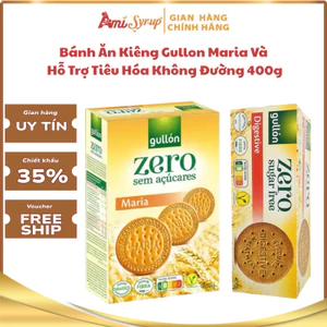 Bánh Ăn Kiêng Gullon Maria Và Hỗ Trợ Tiêu Hóa Không Đường 400g, Giàu Chất Xơ, Lựa Chọn Lành Mạnh
