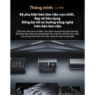 Trạm Sạc GaN CUKTECH 30 ULTRA 3C1A1DC | Công Suất Max 300W | Màn Hình 1.83 Inch | Bảo Hành 18 Tháng TA3005U