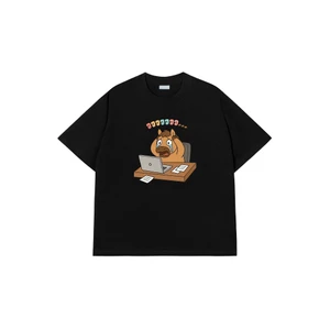 Áo phông unisex hài hước ngựa Tiểu Dã aaa ôm đầu ngộ nghĩnh Áo thun Genz đủ size cổ tròn Cotton mềm co dãn TA0140