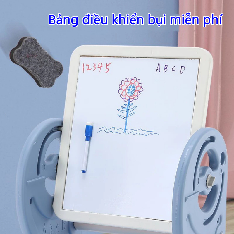 Bàn xếp hình đa năng cho bé, bảng vẽ cho trẻ em, đồ chơi giáo dục 3 trong 1, bàn học cho bé, quà tặng cho bé