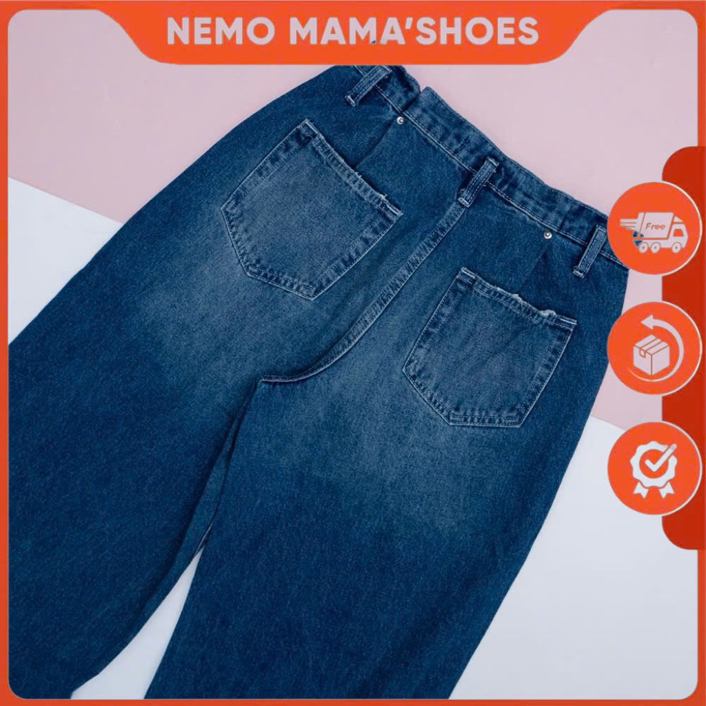 ZARA QUẦN JEAN NỮ SUÔNG LƯNG NHÚN XANH (250814006)
