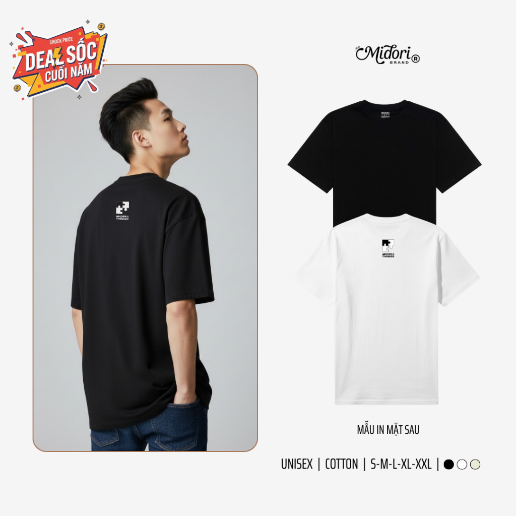 Áo thun A MISSING PART unisex phông Nam Nữ Cổ Tròn Local Brand Chính Hãng Logo | Midori M Studio