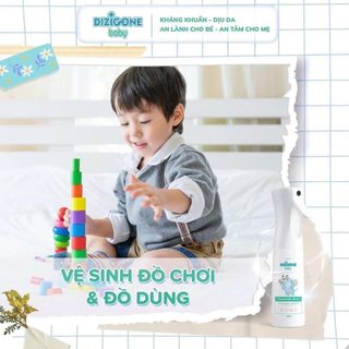 Xịt kháng khuẩn Dizigone Baby 300ml - Kháng khuẩn 99.9% an toàn cho bé sơ sinh, vệ sinh cơ thể, đồ chơi và bề mặt