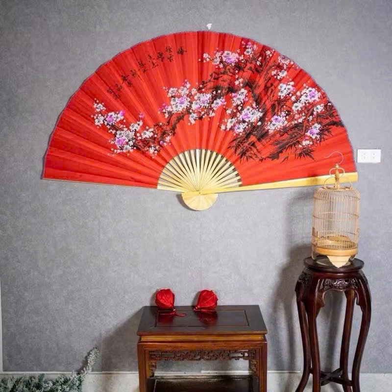 Quạt giấy cỡ lớn khổng lồ Decor Đón Tết - Ngày Xuân 2026