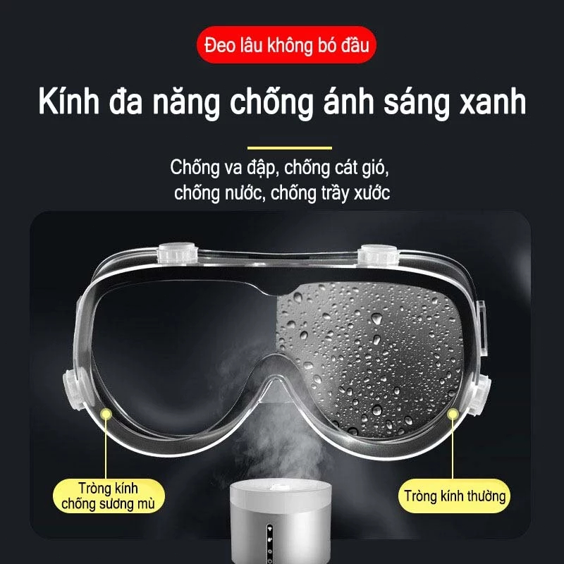 Bộ Mặt Nạ Phòng Chống Khí Độc Kèm Kính Cao Cấp chống hơi độc hại, hóa chất.Nhiều công dụng