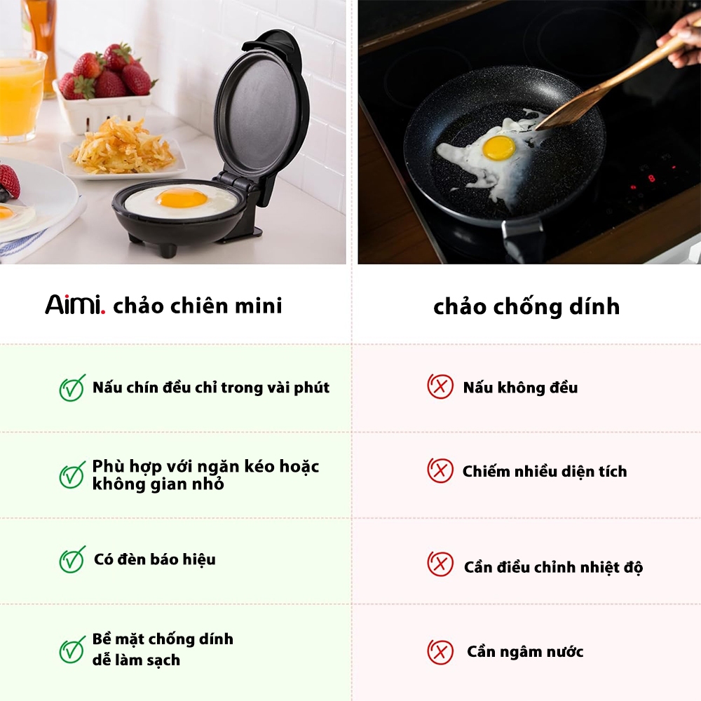 Máy Nướng Bánh Mini - Chế Độ Lửa Nướng Hai Mặt, Đa Dạng Loại Bánh - Donut, Crepes, Cupcake, Pizza, Waffle, Bán