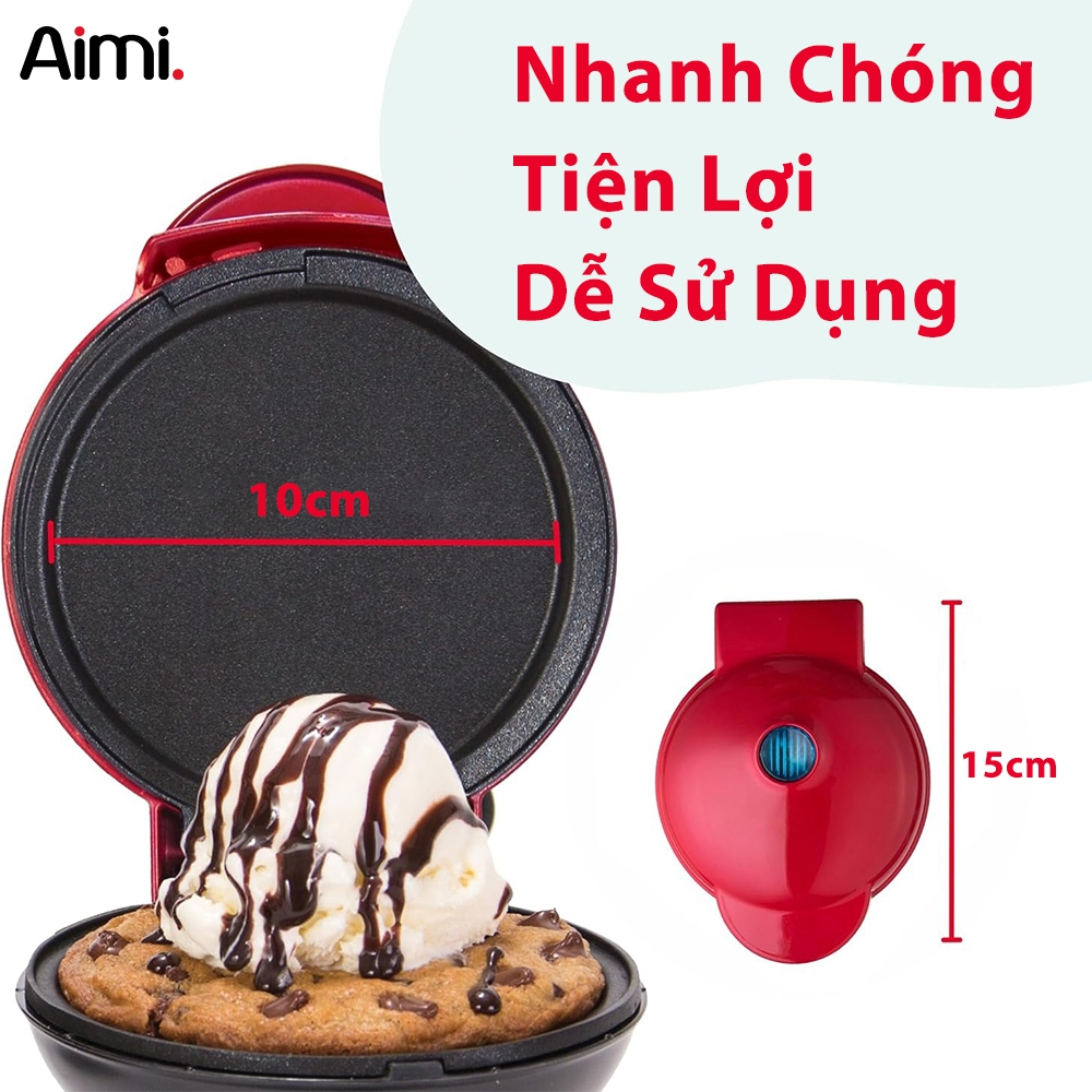 Máy Nướng Bánh Mini - Chế Độ Lửa Nướng Hai Mặt, Đa Dạng Loại Bánh - Donut, Crepes, Cupcake, Pizza, Waffle, Bán