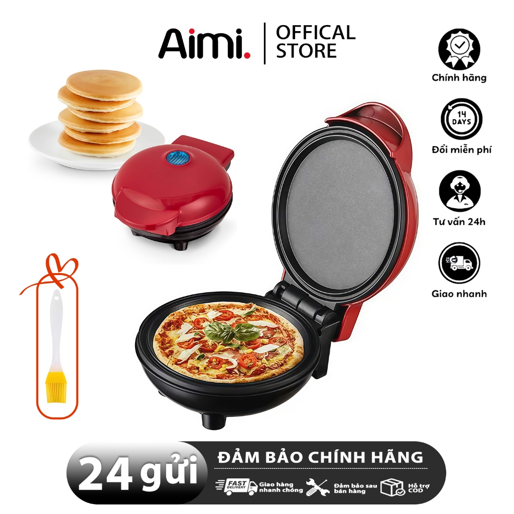 Máy Nướng Bánh Mini - Chế Độ Lửa Nướng Hai Mặt, Đa Dạng Loại Bánh - Donut, Crepes, Cupcake, Pizza, Waffle, Bán