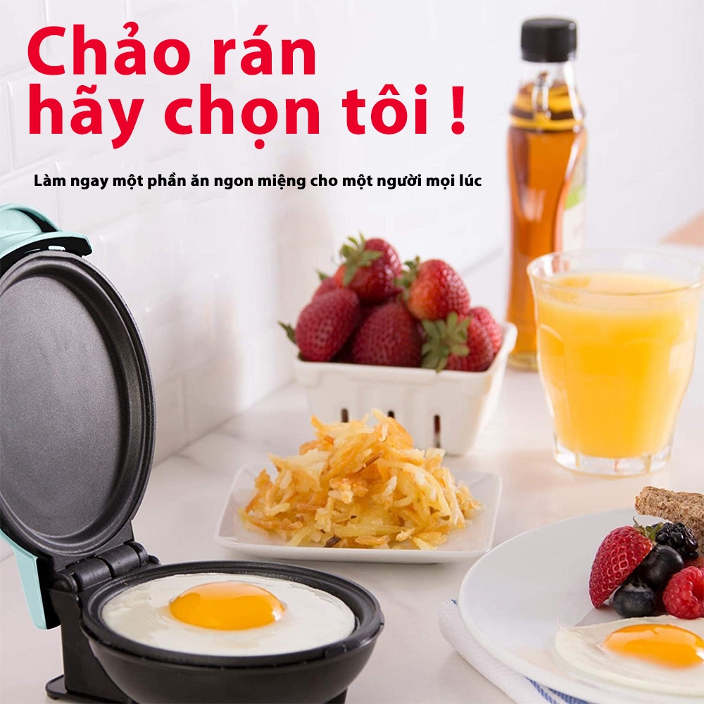 Máy Nướng Bánh Mini - Chế Độ Lửa Nướng Hai Mặt, Đa Dạng Loại Bánh - Donut, Crepes, Cupcake, Pizza, Waffle, Bán