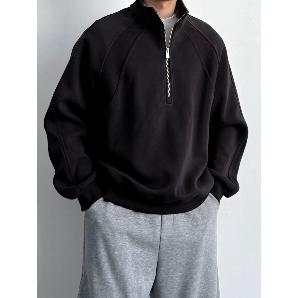 Áo Nam Sweater Cổ Cao Half Zip Chất Nỉ Dày Dặn Không Xù Lông Thu Đông Đi Làm Đi Chơi Halley M40