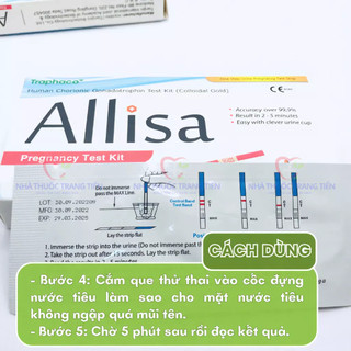 Que thử thai Allisa Traphaco chính hãng - phát hiện thai sớm 7-10 ngày, chính xác mọi thời điểm