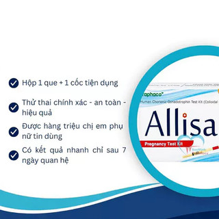 Que thử thai Allisa Traphaco chính hãng - phát hiện thai sớm 7-10 ngày, chính xác mọi thời điểm