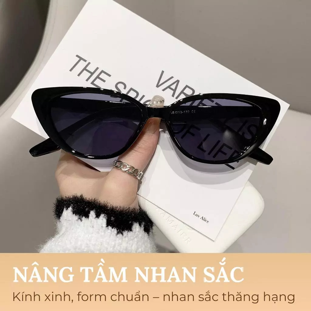 [Peinn] Kính râm mát nữ nam  mắt mèo cá tính chống tia UV siêu ngầu hot thời trang giá rẻ  264