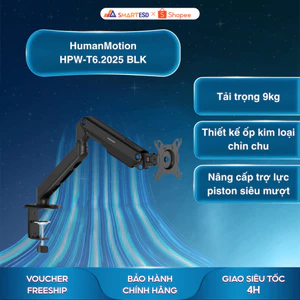 Giá đỡ màn hình HumanMotion HPW-T6.2025 BLK - Bảo hành chính hãng 12 tháng