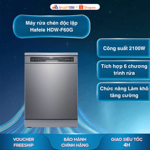 Máy rửa chén độc lập Hafele HDW-F60G - Bảo hành chính hãng 36 tháng