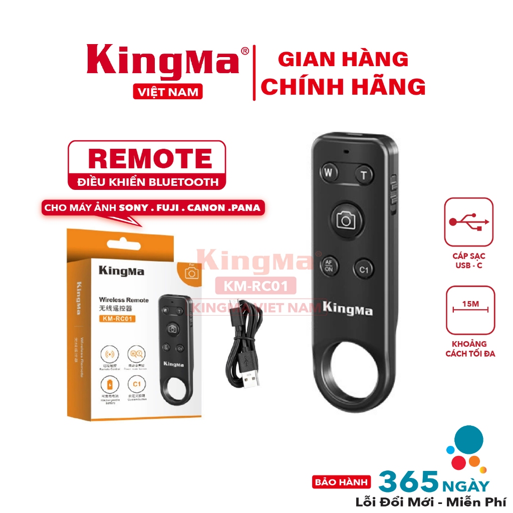 Điều Khiển Bluetooth . Remote Kingma KM-RC01 Cho Máy Ảnh Sony Canon ...