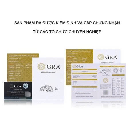 Khuyên tai bạc nam nụ đá nhiều size có kèm giấy GRA và thẻ đen Moissanite (1 chiếc) | GEMY SILVER KN117