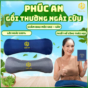 Gối thường ngải cứu Phúc An Chính Hãng, ngải cứu 100% thơm đậm, hỗ trợ ngủ ngon, thư giãn