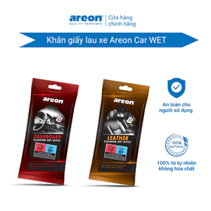 Khăn Lau Nội Thất Ô Tô Areon Car WET-2 Dòng Chuyên Dụng Cho Nhựa Và Da,Giúp Xe Luôn Sạch Sẽ,Gọn Gàng