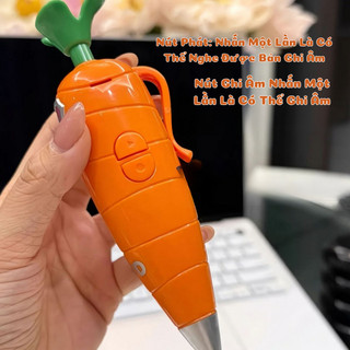 Bút Cà Rốt Thỏ Judy, Rắn Gary Dễ Thương Ngòi 0.5mm - Bút Bi Kèm Chức Năng Ghi Âm Giọng Nói, Dụng Cụ Học Tập Cho Bé