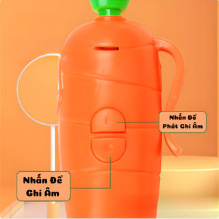 Bút Cà Rốt Thỏ Judy, Rắn Gary Dễ Thương Ngòi 0.5mm - Bút Bi Kèm Chức Năng Ghi Âm Giọng Nói, Dụng Cụ Học Tập Cho Bé