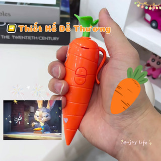 Bút Cà Rốt Thỏ Judy, Rắn Gary Dễ Thương Ngòi 0.5mm - Bút Bi Kèm Chức Năng Ghi Âm Giọng Nói, Dụng Cụ Học Tập Cho Bé