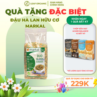 Đậu Hà Lan hữu cơ Markal (xanh&vàng) 500g, đã bóc vỏ và tách đôi