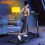 OneTwoFit Máy chạy bộ điện bản Chạy bộ gọn nhẹ gia dụng Có thể gấp gọn Có thể phát nhạc — ảnh 1