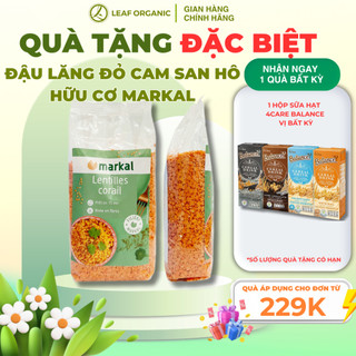 Đậu lăng đỏ cam san hô hữu cơ Markal 500g hãng nhập khẩu từ Pháp