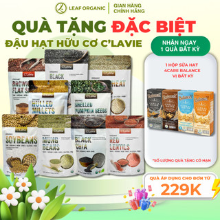 Đậu hạt hữu cơ cho bé ăn dặm C'LaVie 200g: Đậu đỏ, Đậu xanh, Đậu nành, Đậu lăng đỏ, Hạt lanh, Hạt mè, Hạt bí, Hạt kê
