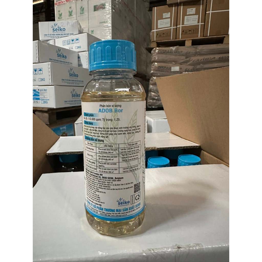 Phân bón vi lượng Boron 11% dạng Ethanolamine- Seiko Micro Bo tăng TỶ LỆ PHẤN- KÉO DÀI BÔNG- ĐẬU TRÁI- CHỐNG RỤNG