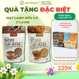 Hạt lanh vàng, lanh nâu chưa rang hữu cơ C'LaVie 200g
