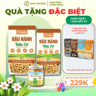 Đậu nành hữu cơ C'LaVie 200g, dùng nấu sữa hạt, soup cháo