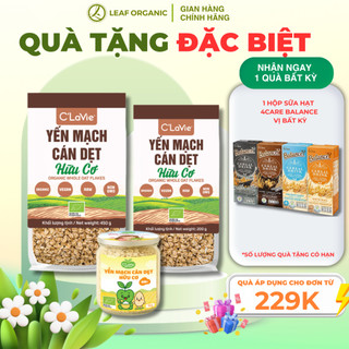 Yến mạch cán dẹt hữu cơ C'LaVie 70g/200g/450g
