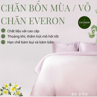 Chăn Bốn Mùa / Vỏ Chăn Everon Thêu Sinh Động – Chất Liệu Cao Cấp, Mềm Mịn, Thoáng Khí, Sang Trọng, Kích Thước 200x220cm