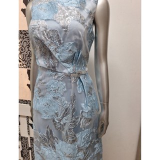 Đầm midi hoa ánh bạc vnxk dư R&M RICHARDS size 10(N100-105)