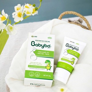 [New] BabyBơ - Kem rạn da cho mẹ - Dưỡng ẩm, làm mờ các vết thâm sẹo trên da - 30gr