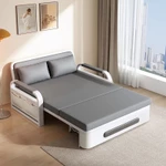 Giường sofa gấp gọn thành ghế đa năng bọc vải nano cao cấp,sofa giường thông minh gấp gọn thành ghế có hộc đồ — ảnh 1