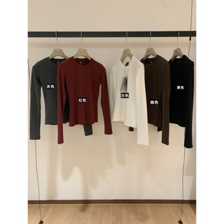 𝐏𝐡𝐢𝐞𝐧 | (Sẵn) W8297 Áo Thun Ôm Dài Tay Cổ Tròn WGWE