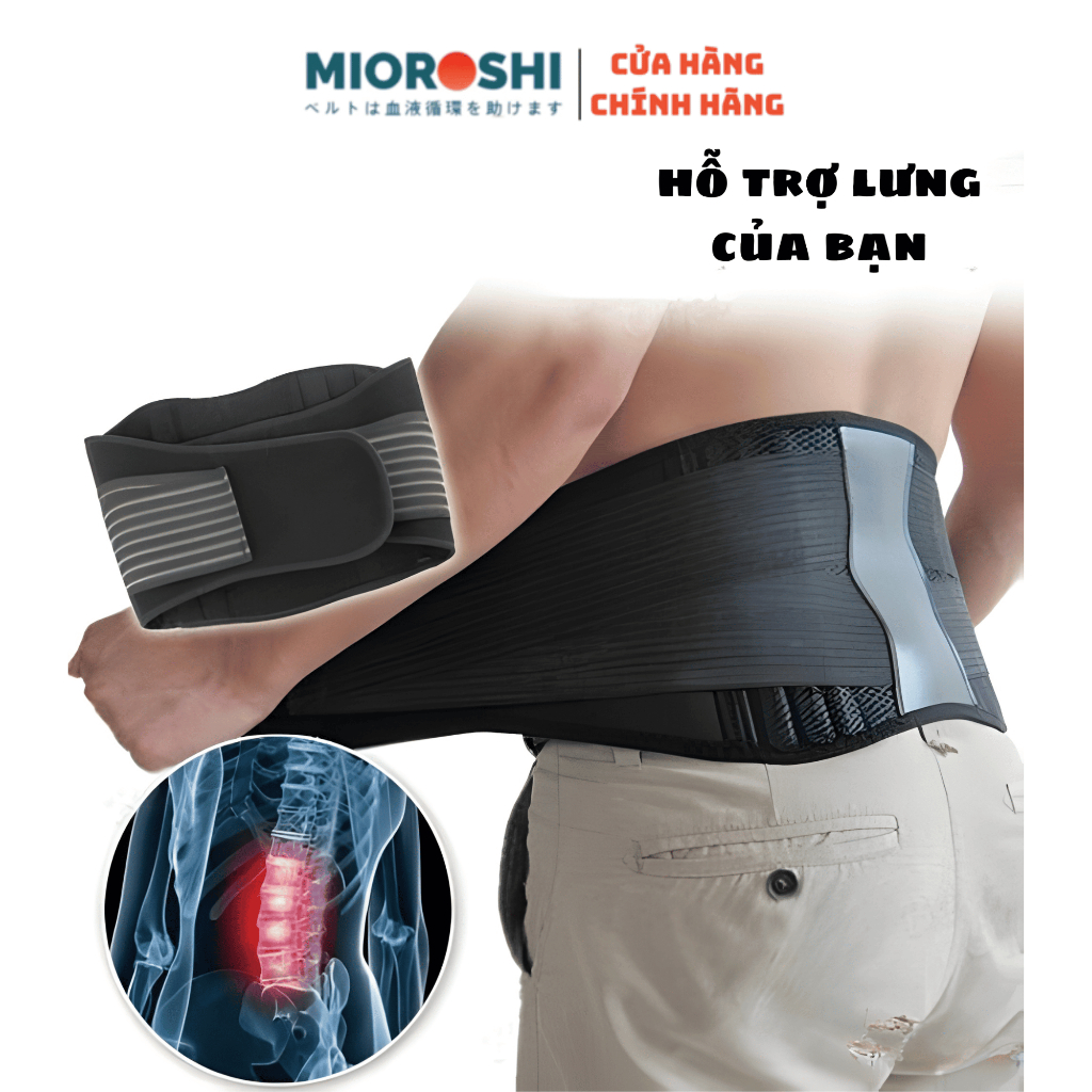 Đai lưng đá nóng cố định cột sống chống gù lưng , thoái hóa cột sống