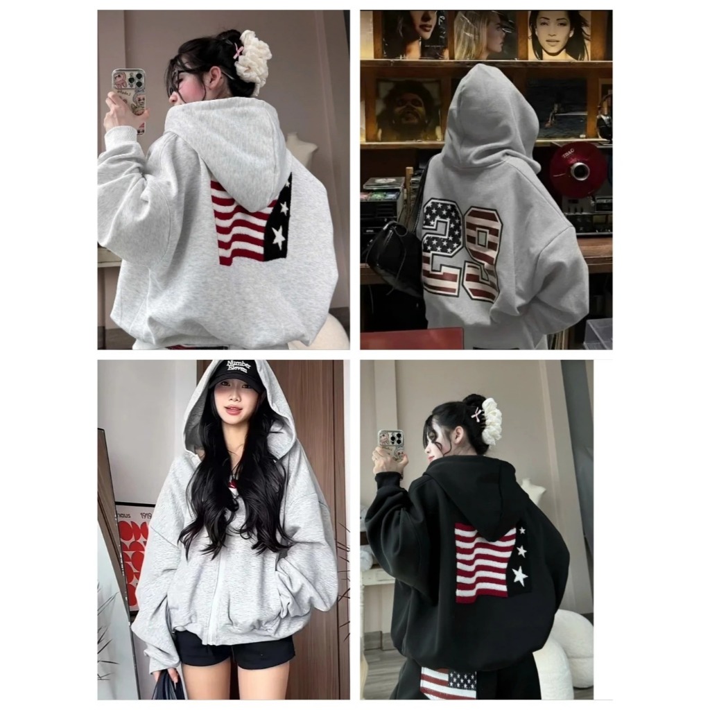 Áo Hoodie 29  & Áo khoác Nỉ cờ From rộng Chất Nỉ Bông Hàn dày dặn Mặc đi Dự tiệc ,đi chơi, đi làm  _ Mẫu hottrend 2026